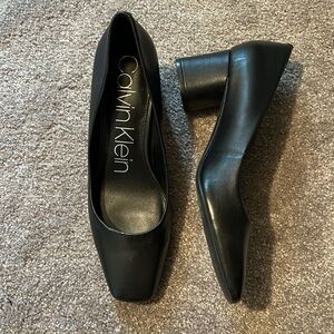 Calvin Klein Block Heel Dress Pumps